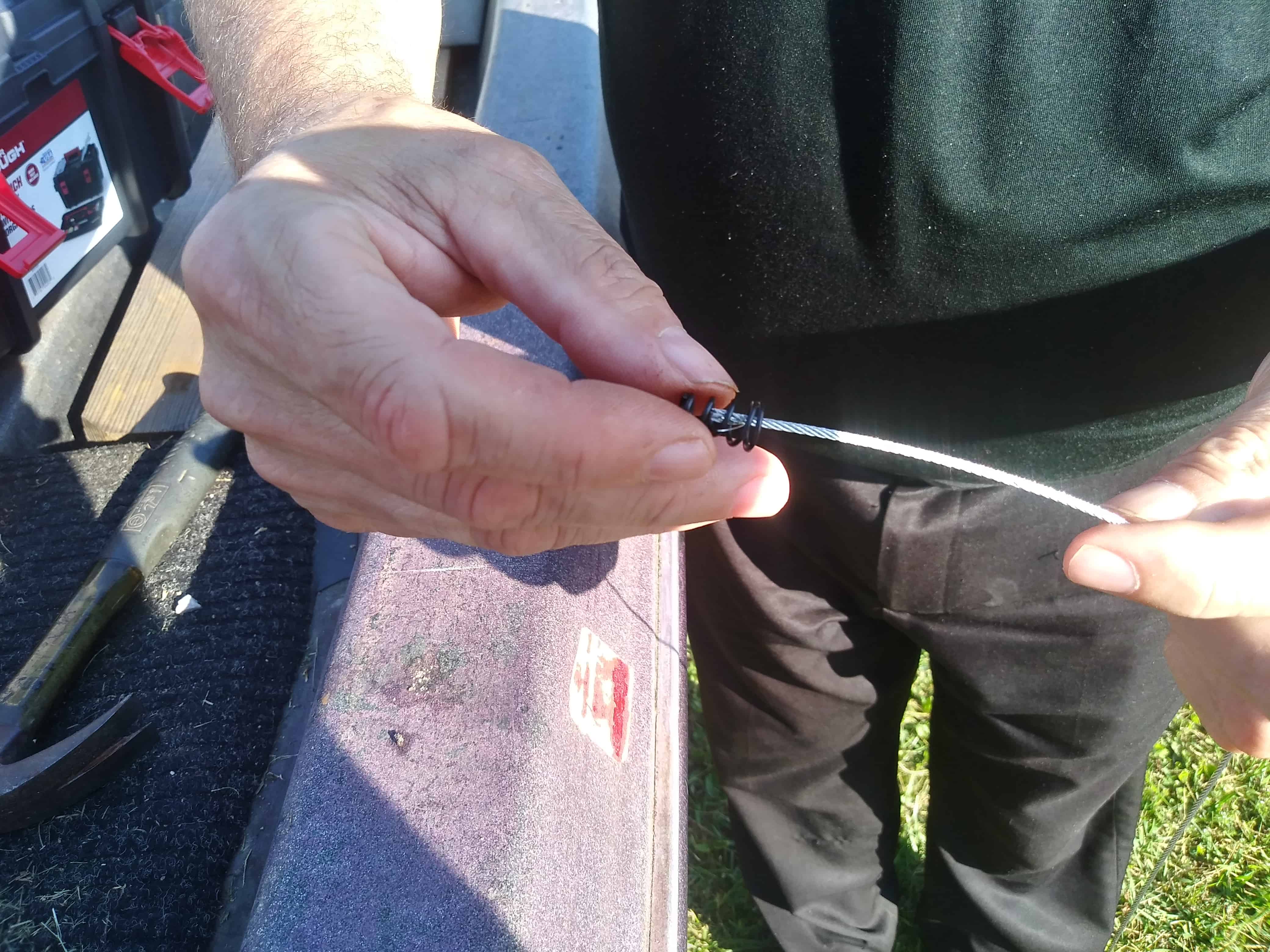 how to make a snare - step four