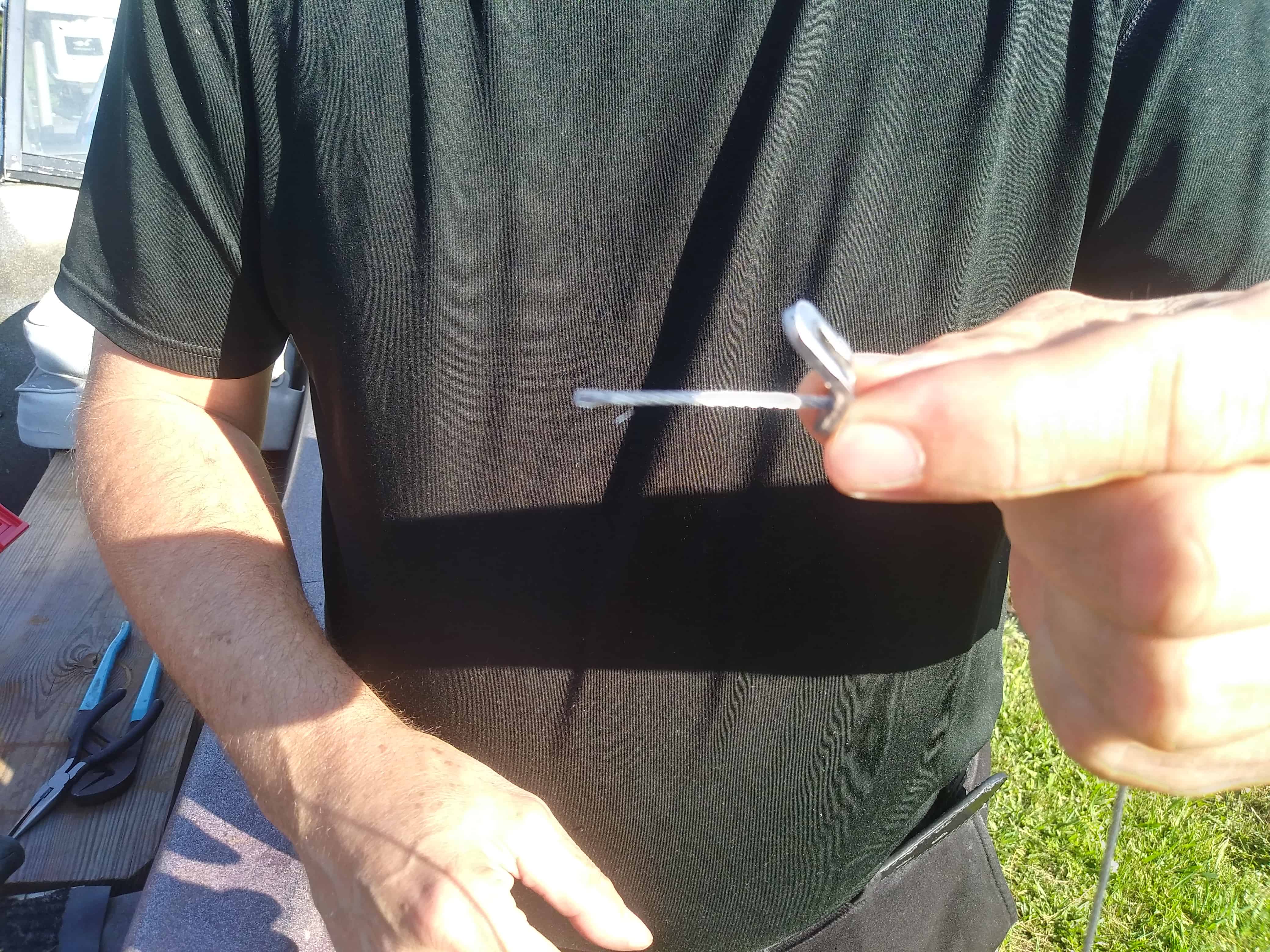 how to make a snare - step five