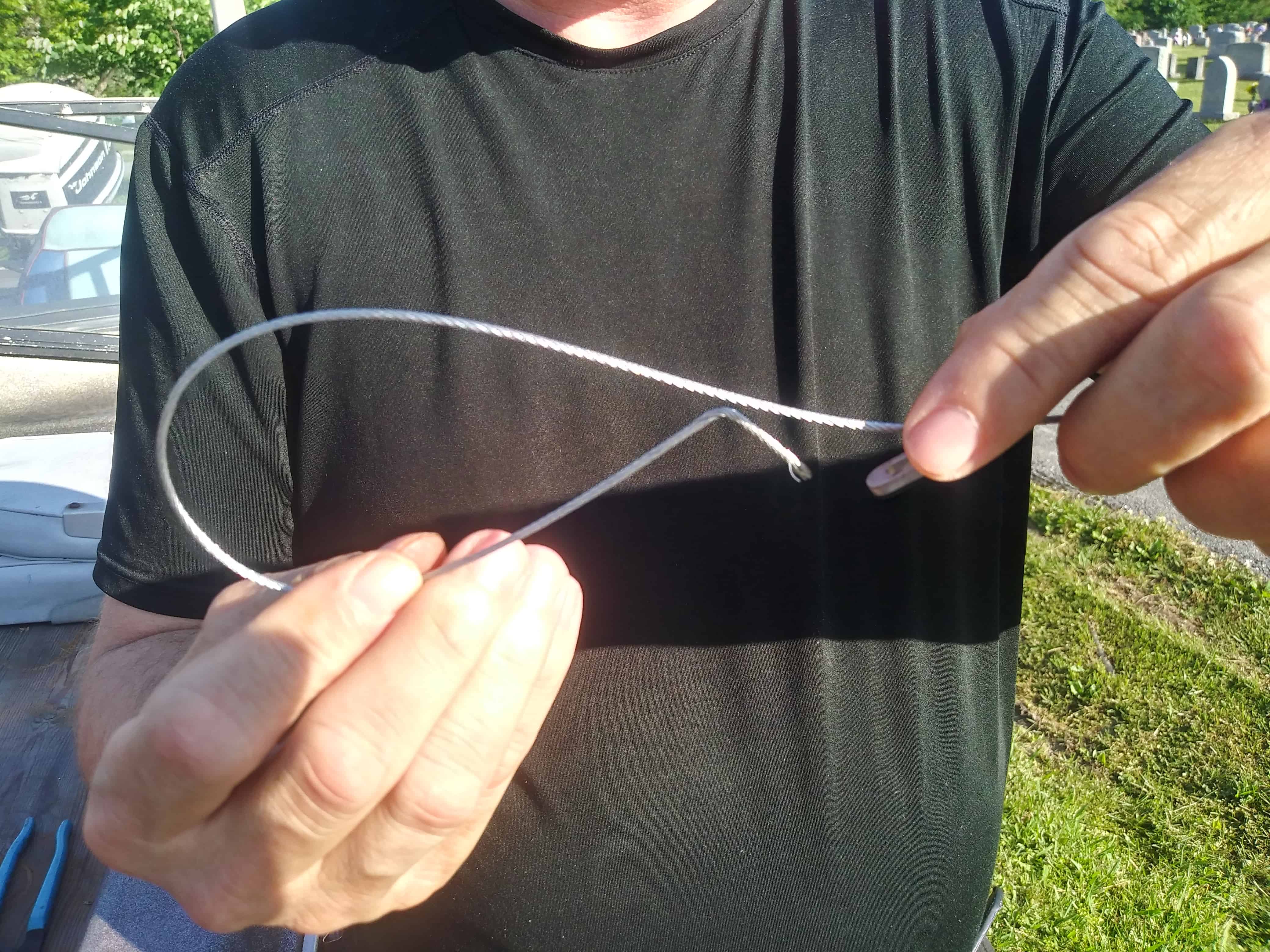 how to make a snare - shepherds cane