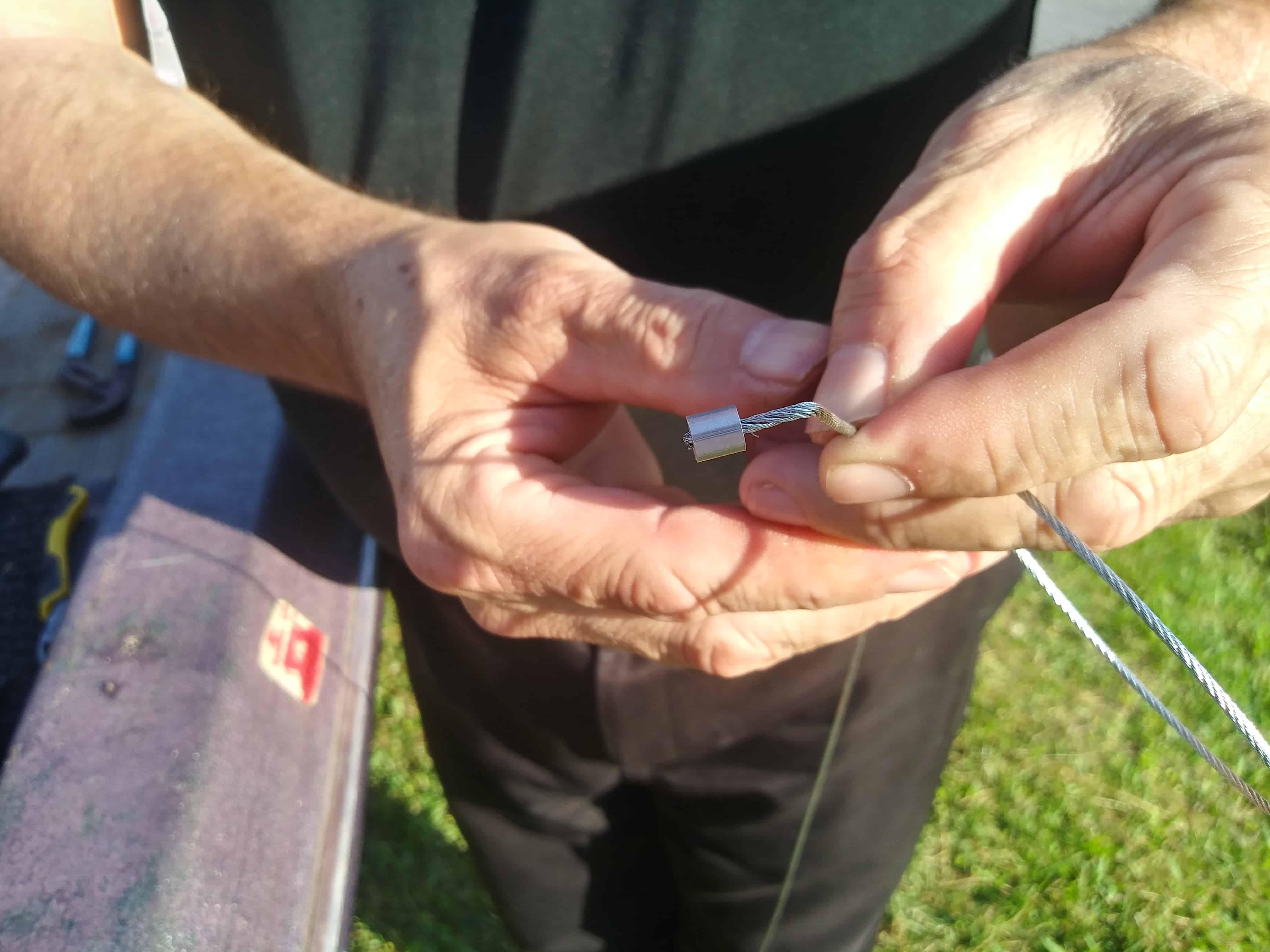 how to make a snare - step six - E