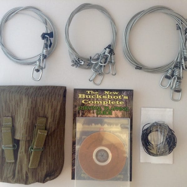 Buckshot's Emergency Snare Kit, Advanced Survival Snaring DVD & Buckshot's Complete Survival Trapping Guide