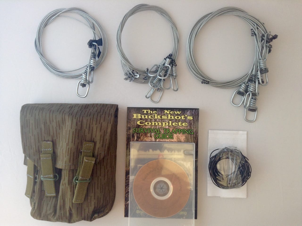 Buckshot's Emergency Snare Kit, Advanced Survival Snaring DVD & Buckshot's Complete Survival Trapping Guide