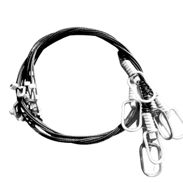 1/16 Micro Lock Snares Black Anodized (6pk)